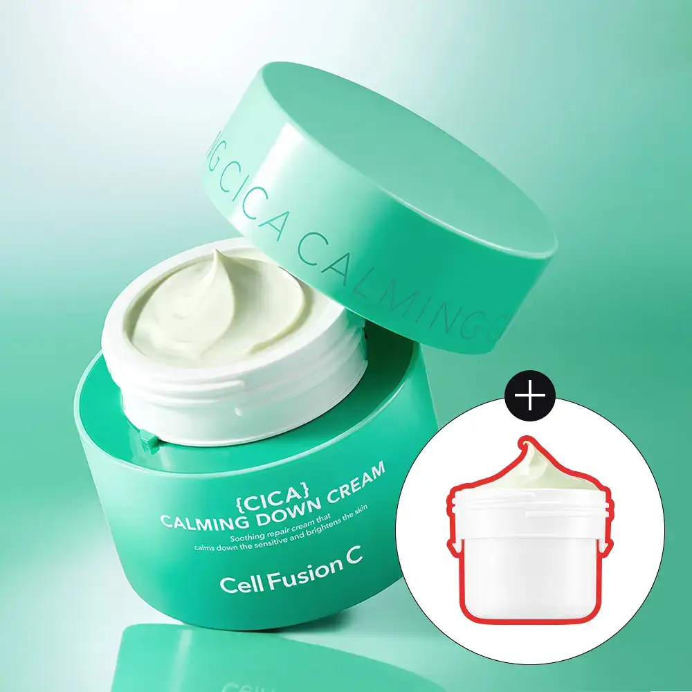 [민감피부진정/쿨링수분크림] 셀퓨전씨 포스트 알파 시카 카밍 다운 크림 50ml 기획 (+50ml 리필)